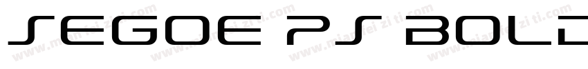 Segoe PS Bold字体转换